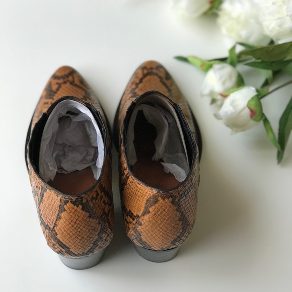 Coach Perri Snake Print Caramel Western Booties - Picture 8 of 9